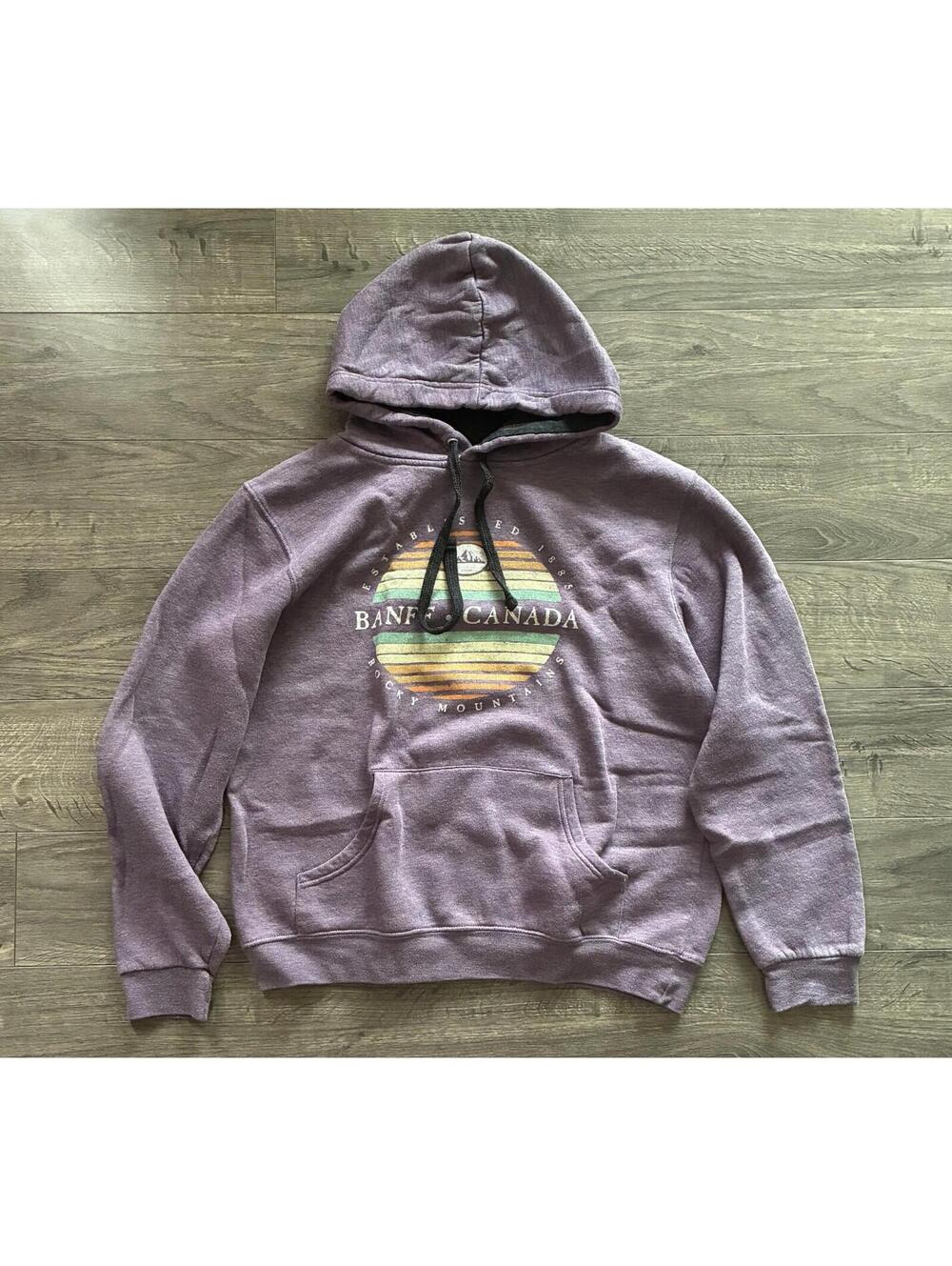 Banff Canada purple hoodie